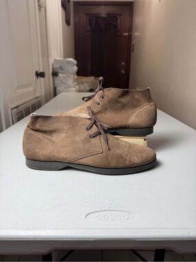Salvatore Ferragamo Italian Suede Leather Chukka Boots Men US 11.5